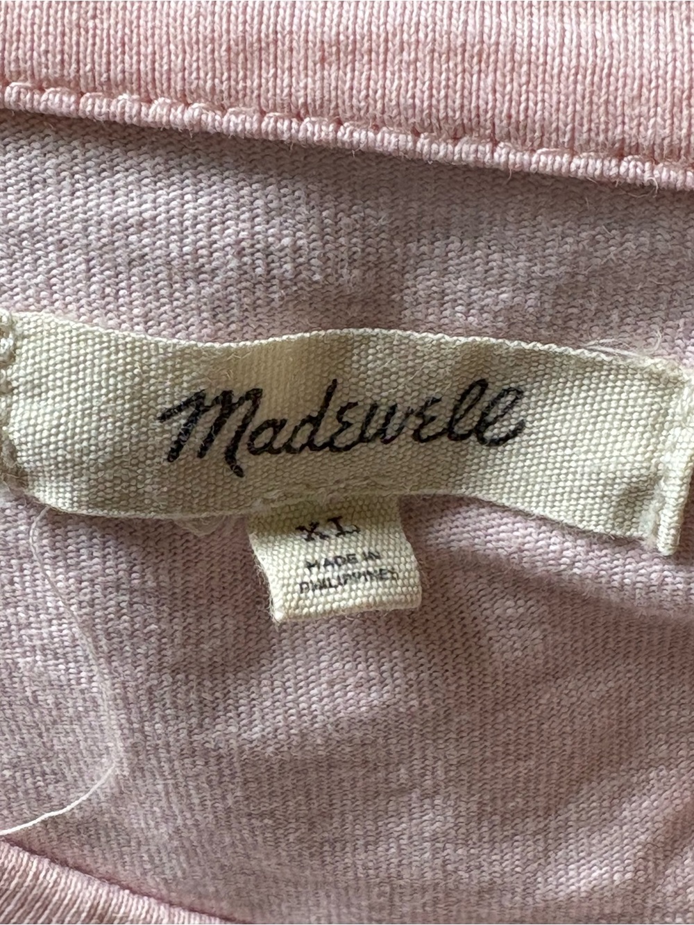 Madewell Pink French Terry Puff Sleeve Dress | 100% Cotton | Size XL - Picture 2 of 8